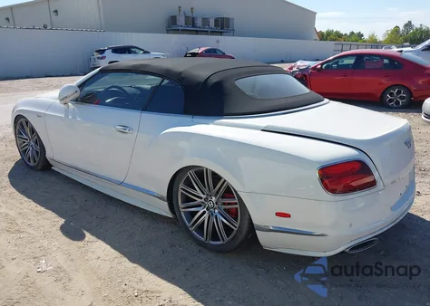 2015 Bentley Continental Gt Speed z USA, uszkodzony, nr VIN SCBGJ3ZA2FC049218